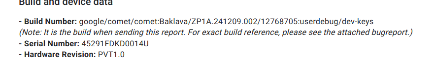 Chromium Buganizer entry